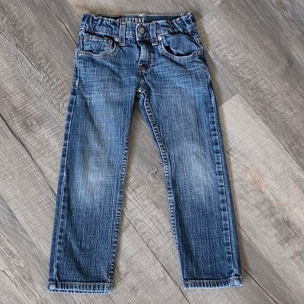 Levi's Signature Athletic Junior's Blue Jeans, Size 5, Adjustable Waist